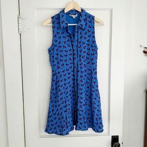 Modcloth Yumi Rooster Print Shirt Dress size 6/8